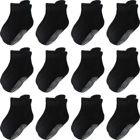 Aroveea Toddler Socks Non Slip Grip Baby Socks 10/12 Pack for Toddler Boys Girls Kids Socks,Cute Cotton Baby Socks in Saudi Arabia