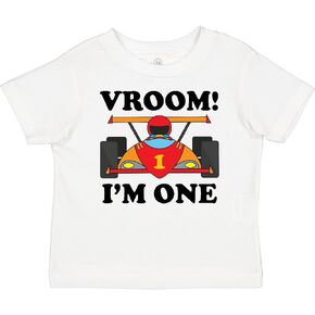 inktastic 1st Birthday Racing Car Boys Baby T-Shirt