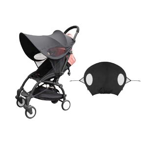 Universal Stroller Sun Cover Foldable Waterproof Pushchair Sun Canopy UV Protection Infant Pram Sun Visor for Outdoors Stroll(Only Sun Shade)