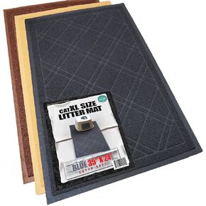 Iprimio Cat Litter Box Mat, 42x36", Gray - Cat Litter Trapping Mat - Mesh Mat Catches Litter - Kitty Litter Mat - Large Cat Litter Mat - Repels Odor, Easy Clean Non Slip Kitty Litter Trapper Mats