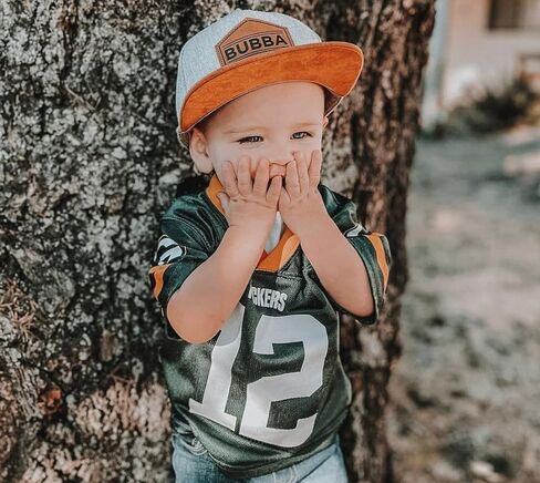 Toddler Hat - Baseball Hat - Baby Bubba Trucker Cap - Infant Newborn Youth Flat Brim Patch Sun Hat for Summer Winter in Kuwait