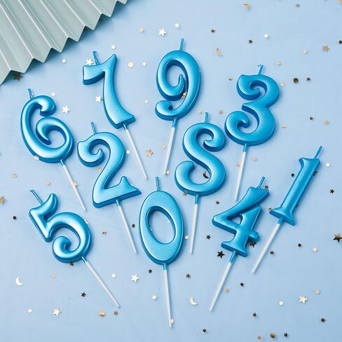 كعكة PHD عدد 10 شموع عيد ميلاد بأرقام ذهبية من 0 إلى 9، عيد ميلاد رقم واحد، شموع أرقام ذهبية، احتفالات الحفلات، استحمام الطفل in Kuwait