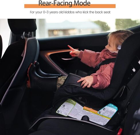 HEYTRIP Car Seat Protector, 2 Packs, Rear-Facing/Forward Facing Car Seat Mat for 0~12 Years Old Children, Waterproof, Easy Cleanup, Non-Slip, Fit Most Car Seats(Black Blue) in Saudi Arabia