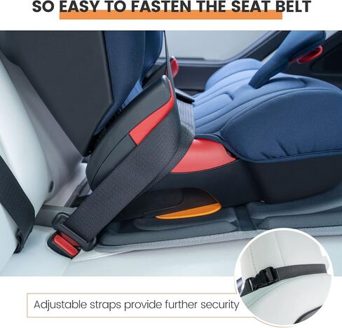 HEYTRIP Car Seat Protector, 2 Packs, Rear-Facing/Forward Facing Car Seat Mat for 0~12 Years Old Children, Waterproof, Easy Cleanup, Non-Slip, Fit Most Car Seats(Black Blue) in Saudi Arabia