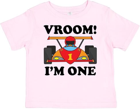 inktastic 1st Birthday Racing Car Boys Baby T-Shirt in Kuwait