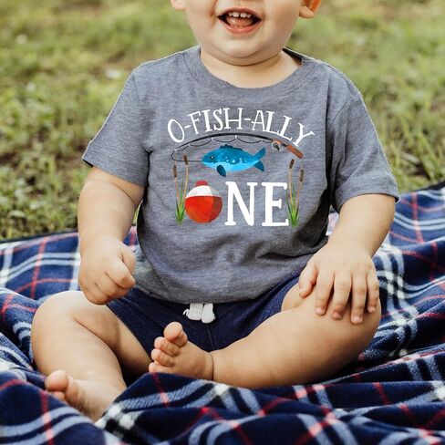 O-Fishally One 1st Birthday Outfit for Baby Boys Fishing Outdoors Shirt for First Birthday in Saudi Arabia
