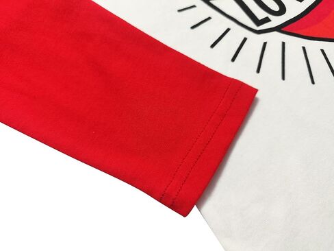 Mrocioa Toddler Boy Girls Loved Heart Valentine's Day Kids Raglan Long Sleeve Shirt 1-7 Years in Kuwait