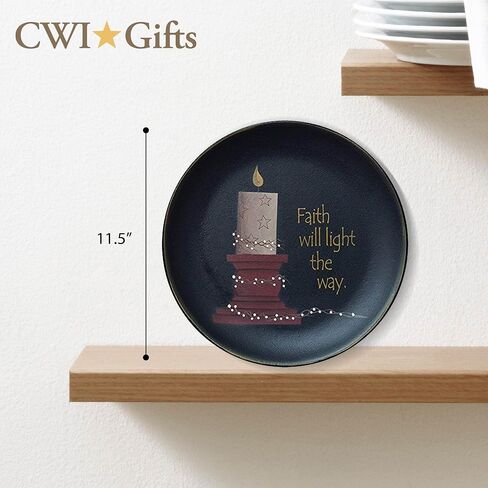 هدايا CWI مقاس 11.5 سم لوحة عرض خشبية من الإيمان سوف تضيء الطريق، متعددة الألوان in Saudi Arabia