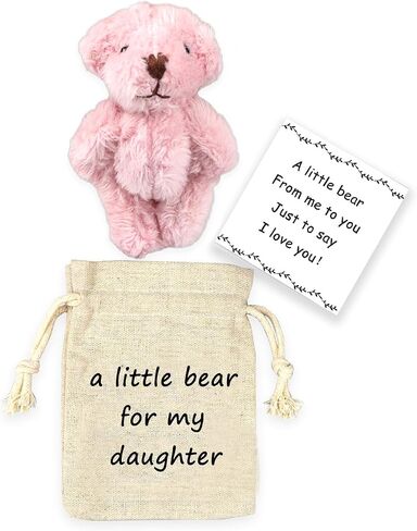 LUOKIFUR Pocket Bear Gift Long Distance Teddy Bear I Love You Gift Couple Memorial Gift Missing You Gift(we are Apart) in Kuwait