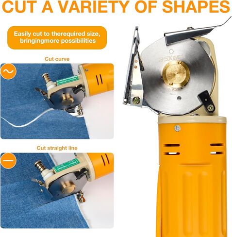 يوزس قطاعة كهربائية دوارة للقماش، قطاعة اقمشة كهربائية متعددة الطبقات بسمك 1 انش in Kuwait