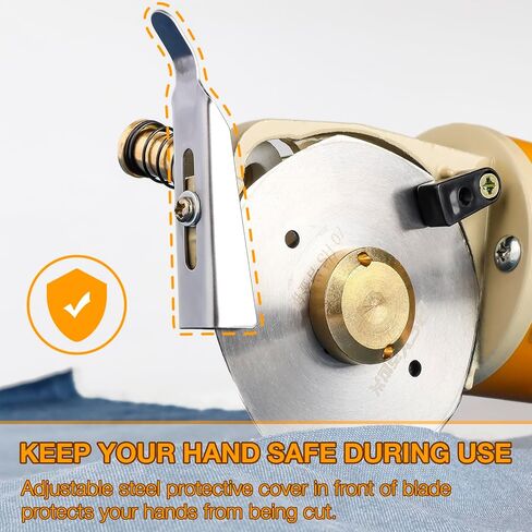 يوزس قطاعة كهربائية دوارة للقماش، قطاعة اقمشة كهربائية متعددة الطبقات بسمك 1 انش in Kuwait