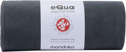 منشفة اليوغا Manduka eQua - ألياف دقيقة سريعة الجفاف، خفيفة الوزن، سهلة السفر، تستخدم في اليوغا الساخنة، Vinyasa والطاقة، 72 بوصة (182 سم) in Kuwait
