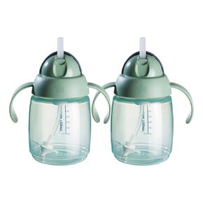 Tommee Tippee Superstar Weighted Straw Cup for Toddlers, 6 months+, 10oz, Shake and Spill-Proof, Antimicrobial Straw, Pack of 2, Pink in Kuwait