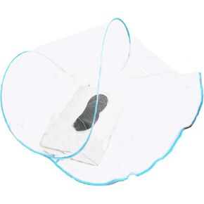 CMINGJ Portable Mosquito Head Net Foldable Pop-Up Travel Essentials Mosquito Net for Bed Free Installation-Large Size Suitable for Bedroom, Camping, nap (Large) in Saudi Arabia