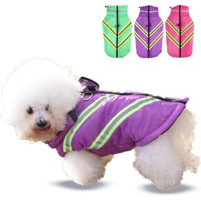 AinLenElf Dog Winter Coat, Dog Coat Warm Dog Jacket Winter Coat Dog Fleece Vest Reflective Dog Cold Weather Coats Waterproof Windproof Dog Snow Jacket Clothes for Small Medium Large Dogs