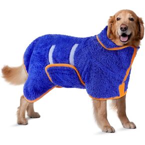 Dog Bathrobe, Super Absorbent for Small to Large Dogs, Dark Blue XL in Saudi Arabia