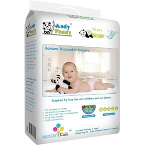 Andy Pandy Training Pant Diapers for Unisex Kids Toddlers - 2T (Large), 20-31 lbs - White, 25 Count (Non-Adult) in Saudi Arabia