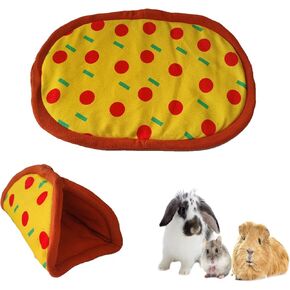 nuatpetin غينيا خنزير وسادة النوم السرير، دافئ الهامستر نفق أنبوب مخبأ قابل للغسل الحيوانات الأليفة الصغيرة النوم حصيرة قفص الملحقات، لينة الحيوانات الصغيرة عش موائل الفئران الأنفاق وأنابيب للقنفذ شينشيلا الأرنب in Kuwait