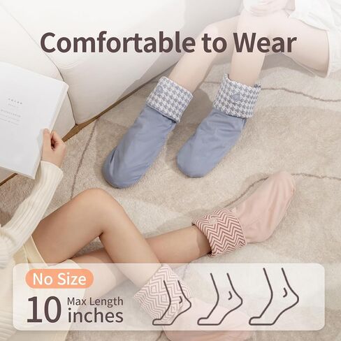 جوارب ساخنة للرجال والنساء، جوارب تسخين كهربائية قابلة لإعادة الشحن بقدرة 4000 مللي أمبير في الساعة، جوارب تسخين تعمل بالبطارية قابلة للغسل للشتاء/النوم/الداخل/الطقس البارد، جوارب حرارية لتدفئة القدم in Kuwait