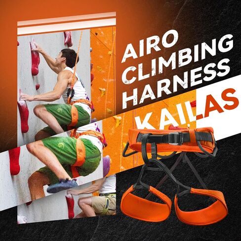 KAILAS Airo تسلق الصخور تسخير الرجال تسقيف يسخر الإنقاذ تسلق الجبال حزام الأمان النساء مريحة وخفيفة الوزن in Kuwait