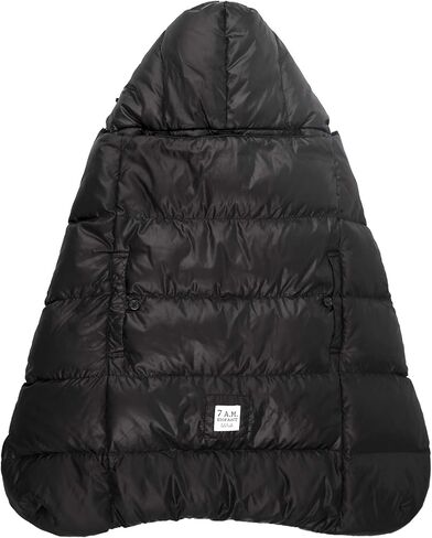 7AM Enfant Baby Carrier Cover - K-Poncho Universal Winter Ultra Soft Plush Lining, Multifunction Stroller & Car Seat Blanket Cover, Water Repellent Bunting Bag for Cold Weather | 0-3T in Kuwait