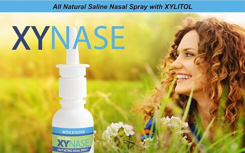 رذاذ الأنف الملحي الطبيعي من Xynase مع إكسيليتول - يخفف احتقان الأنف والأنف الجاف وأعراض الحساسية وضغط الجيوب الأنفية (0.75 أونصة سائلة لكل منهما) 3 عبوات in Saudi Arabia