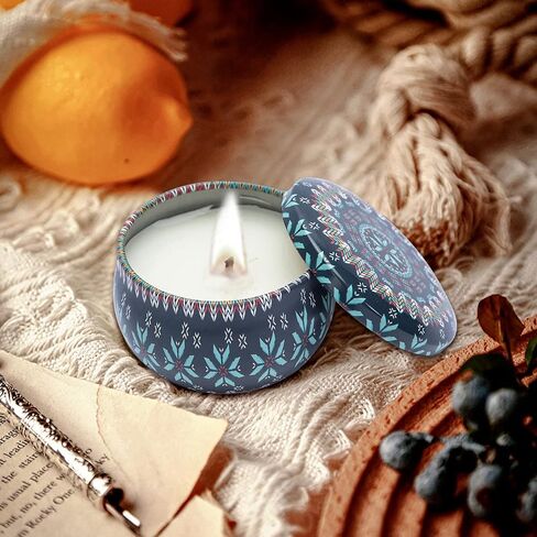 مجموعة هدايا شموع معطرة 2.5 أونصة شموع معطرة، شموع شمع الصويا الطبيعية، شموع معطرة محمولة للسفر، هدايا تزيين معطرة للعائلة، عيد ميلاد عاشق (12 قطعة) in Kuwait