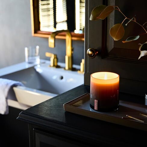 MARIL Travel 4 oz Soy Wax and Tin Metal Lidded Vessel Candle, Vetiver & Timur Pepper in Kuwait