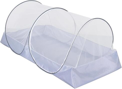 CMINGJ Foldable Mosquito Net Tent Portable Mosquito Net Pop-Up Travel Mosquito Net for Bed Free Installation-Suitable for Baby Adults Bedroom, Camping, nap, Patio with Side Zipper Large (White net) in Saudi Arabia