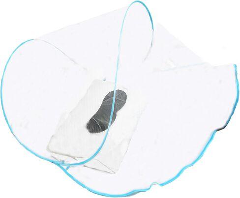 CMINGJ Portable Mosquito Head Net Foldable Pop-Up Travel Essentials Mosquito Net for Bed Free Installation-Large Size Suitable for Bedroom, Camping, nap (Extra Large) in Saudi Arabia
