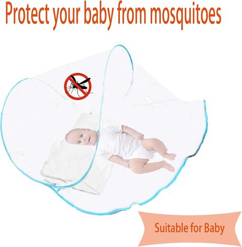 CMINGJ Portable Mosquito Head Net Foldable Pop-Up Travel Essentials Mosquito Net for Bed Free Installation-Large Size Suitable for Bedroom, Camping, nap (Extra Large) in Saudi Arabia