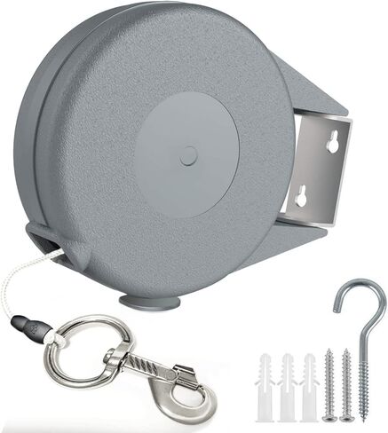 كيبل ربط للكلاب الصغيرة والكبيرة بوزن 15-60 باوند - 30 قدم قابل للسحب بطول 30 قدم رائع للفناء والحديقة - بكرة كيبل متينة قابلة للسحب لـ 70000 دورة - بانتظار الحصول على براءة اختراع in Kuwait