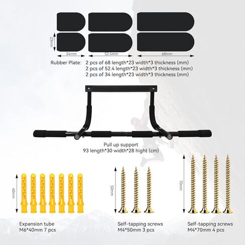 لوحة تعليق لتسلق الصخور تعمل مع شريط سحب للباب؛ بما في ذلك حامل الهاتف والأباريق والقرص والجيوب والحواف والمنحدرات للتدريب على تسلق الصخور in Kuwait