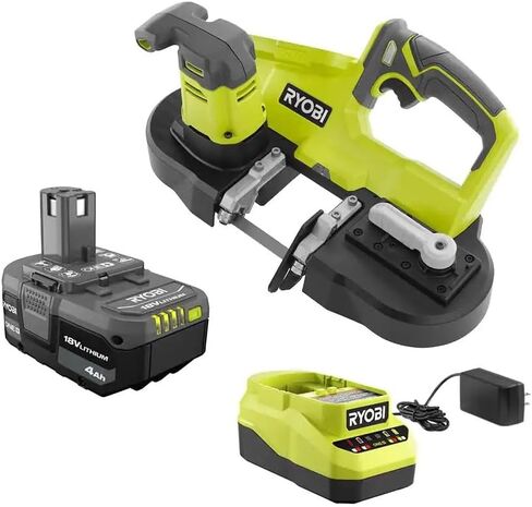 Ryobi 18V لاسلكي 2-1 / 2 بوصة. طقم منشار شريطي مدمج مع (1) بطارية وشاحن 18 فولت - P590K1 - عبوات كبيرة الحجم in Saudi Arabia