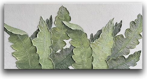 YaSheng Art-Canvas Wall Art with 3D Hand Painted Textured Modern Large Oil Painting Contemprary Aesthetic Floral Pictures for Living Room Bedroom DinningDecor (24x48inch, YS170) in Kuwait