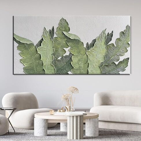 YaSheng Art-Canvas Wall Art with 3D Hand Painted Textured Modern Large Oil Painting Contemprary Aesthetic Floral Pictures for Living Room Bedroom DinningDecor (24x48inch, YS170) in Kuwait