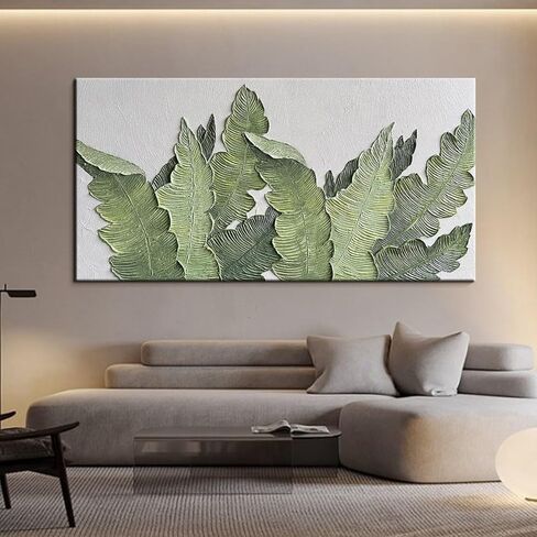 YaSheng Art-Canvas Wall Art with 3D Hand Painted Textured Modern Large Oil Painting Contemprary Aesthetic Floral Pictures for Living Room Bedroom DinningDecor (24x48inch, YS170) in Kuwait