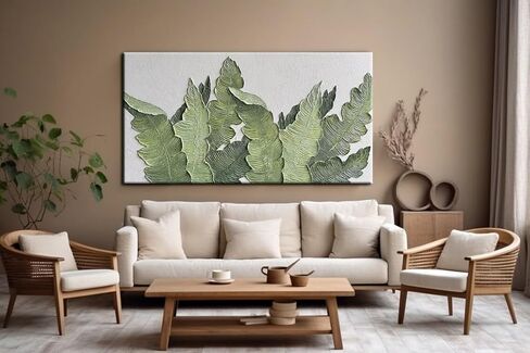YaSheng Art-Canvas Wall Art with 3D Hand Painted Textured Modern Large Oil Painting Contemprary Aesthetic Floral Pictures for Living Room Bedroom DinningDecor (24x48inch, YS170) in Kuwait