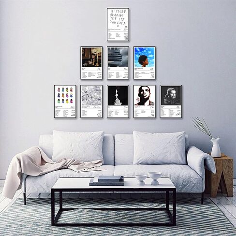 يانغاو ملصق البوم موسيقى دريك تيك كير سكوربين فيوز سو فار غون شكرا مي لاحقا (بدون اطار، 8 × 12 انش - 9 قطع) in Kuwait