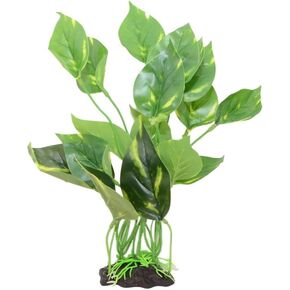 CNZ® Aquarium Fish Tank Green Lifelike Underwater Plastic Plant Aquatic Water Grass Decor (Small, 10-inch)