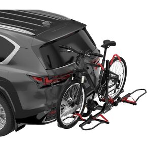 TGBOX 2" Hitch Mounted Foldable Bike Rack,4-Bike Platform Style Carrier for Standard, Fat Tire and Ebike,Quick Release Handle Smart Tilting Bike Rack Hitch for Car SUV Truck-Weight Capacity 300Lbs in Saudi Arabia