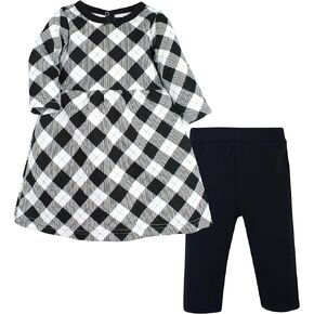 Hudson Baby Unisex Baby Quilted Cotton Dress and Leggings in Saudi Arabia