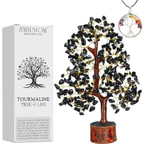 7 Chakra Tree of Life | Crystal Tree for Positive Energy - Meditation | Feng Shui Money Bonsai Tree | Home, Office - Tree of Life Decor | Healing Gemstone Artificial Tree | Spiritual Gift