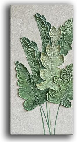 YaSheng Art-Canvas Wall Art with 3D Hand Painted Textured Modern Large Oil Painting Contemprary Aesthetic Floral Pictures for Living Room Bedroom DinningDecor (24x48inch, YS170) in Kuwait