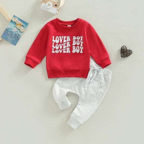 Toddler Baby Boy Christmas Outfit Tractor Embroidered Sweatshirt Pants Set | Crew Neck Sweatshirt with Truck & Christmas Tree Embroidery+ Drawstring Pants with Pockets,sizes 6MM–4T,Fall Winter Clothes in Saudi Arabia