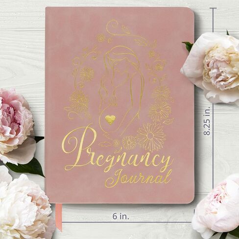 Keepsake Pregnancy Journal with Weekly Guides, Milestone Pages, and Gift-Ready Packaging - Beautiful Mom To Be Gift - Premium Pregnancy Gifts for Expecting Mom (338 Pages, Acid-Free Paper, Hardcover) in Saudi Arabia