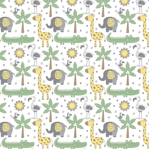GROW WILD Changing Pad Cover 3 Pack - Soft & Stretchy Diaper Changing Pad Covers, Jersey Cotton Baby Changing Table Pads Sheets, Wipeable Changing Pad Cover for Boys or Girls, Grey White Yellow Safari in Saudi Arabia