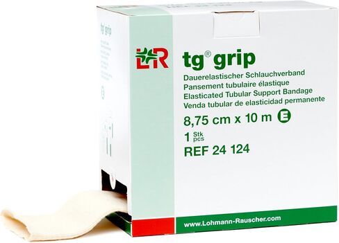 Lohmann & Rauscher Tg Grip, Size E, 8.75cm x 10m, Elasticated Tubular Compression Bandage for Light & Comfortable Support, Sleeve for Sprains, Strains, Soft Tissue Injuries, Skin Friendly Stockinette in Saudi Arabia
