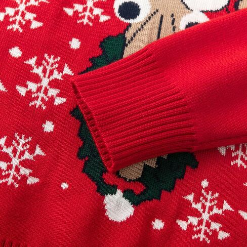 Toddler Baby Girl Boy Christmas Sweater Pullover Snowman Christmas Knit Sweatshirt Winter Warm Coat Clothes 12 Months- 5Years in Saudi Arabia
