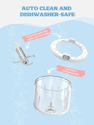 صانع طعام الأطفال من BUAIAHUG، جهاز هريس طعام الأطفال 10 في 1، جهاز بخار، خلاط، طباخ، هراسة، هريس، يحافظ على الدفء والمؤقت، آمن للاستخدام في غسالة الأطباق، تحكم بشاشة تعمل باللمس in Kuwait